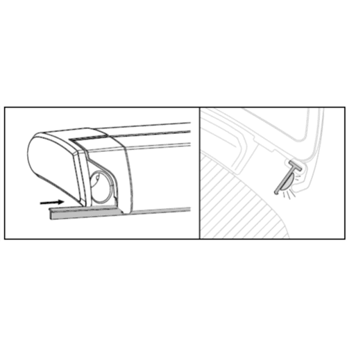 Thule LED Mounting Rail To 6300/6200/9200