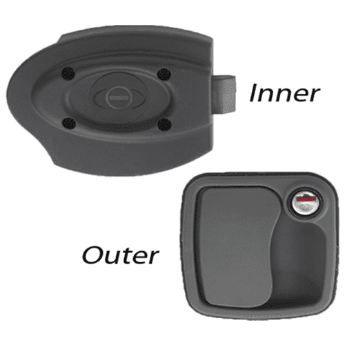 Zadi Euro Garage Lock Black